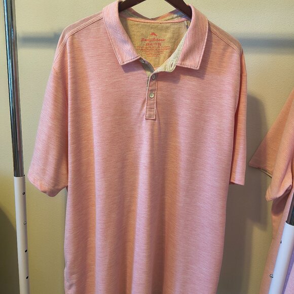 Tommy Bahama Pink Polo Shirt - Picture 1 of 2
